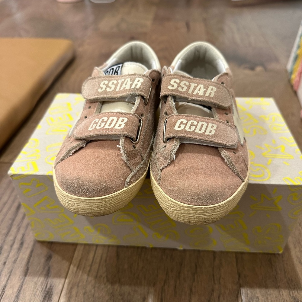 Golden Goose Kids Brown Velcro Sneakers
